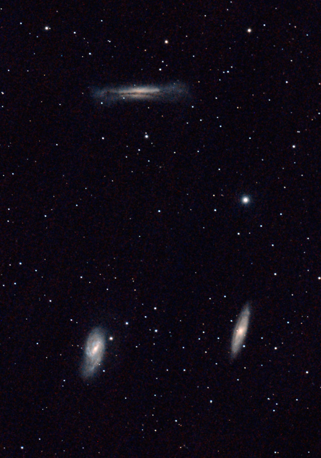 Photograph of Leo Triple Galaxies