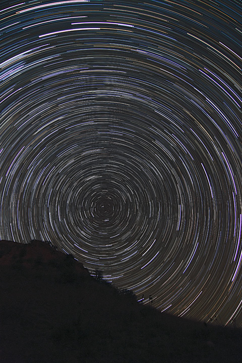 Star trails at Point of Rocks, by Howard's Astronomical Adventures